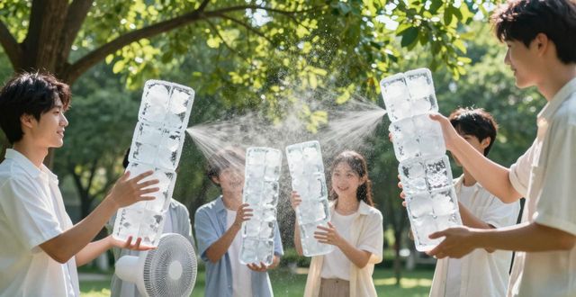 大冰块降温方法_广州越秀区夏季防暑降温大冰块_大冰块户外活动使用时长